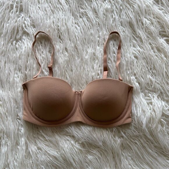 Skims Fits Everybody Strapless Bra Ochre Size 32C - Picture 2 of 6